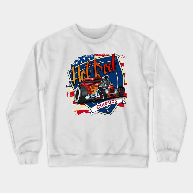 Hot Rod Classics Crewneck Sweatshirt by Wilcox PhotoArt